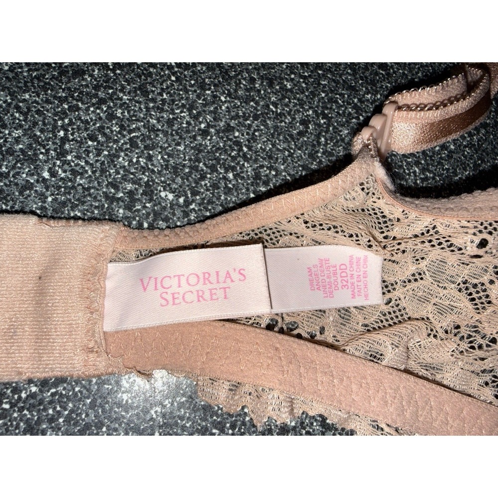 Victorias Secret Dream Angels Lined Demi Beige Size‎ 32DD - Picture 5 of 11